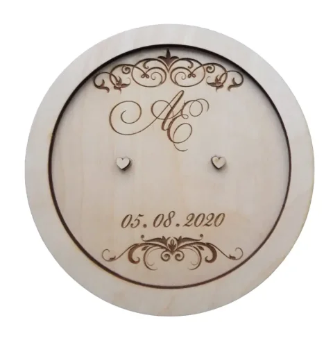 Cutie suport pentru verghete Personalizata cu Ini?ialele Mirilo, model CVR02